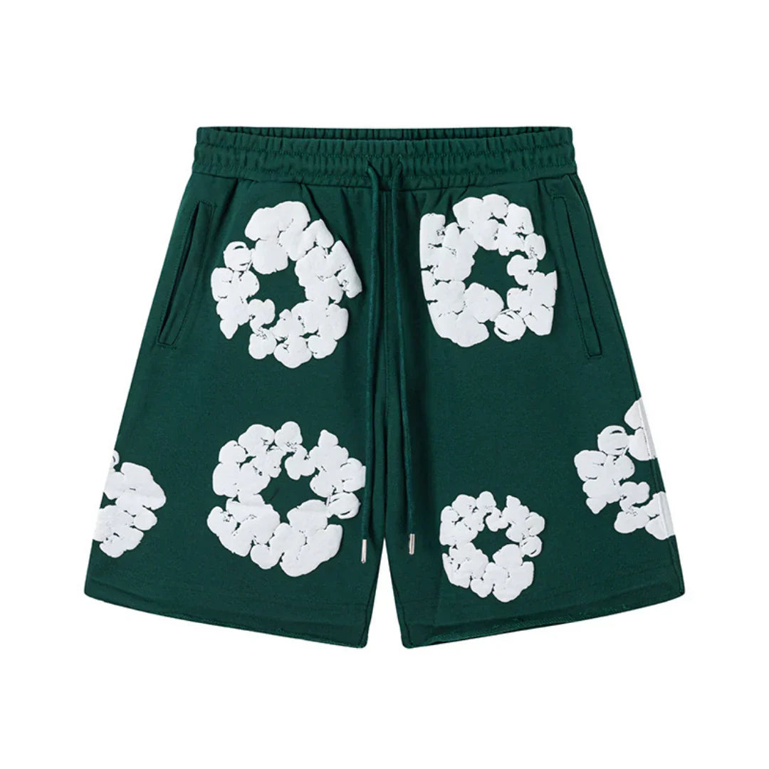 Denim Trs Green Shorts