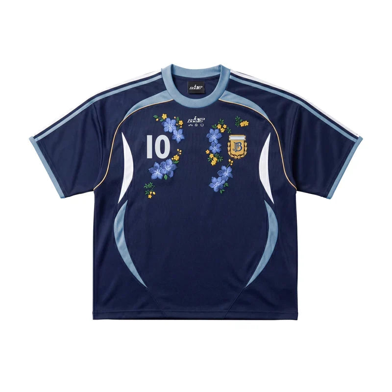 ARGENTINA EMBROIDERED JERSEY