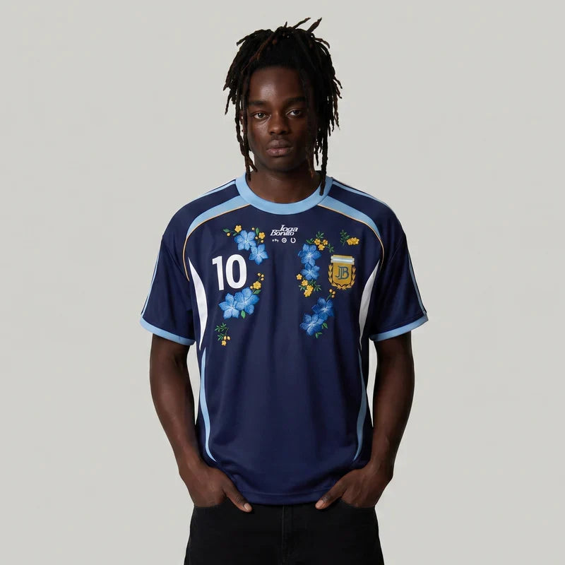 ARGENTINA EMBROIDERED JERSEY